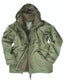 MIL-TEC® OD TRILAM. Wet Weather Jacket with Fleece Liner