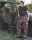 SWISS M70 Camoflage Field Pants with Suspenders Used